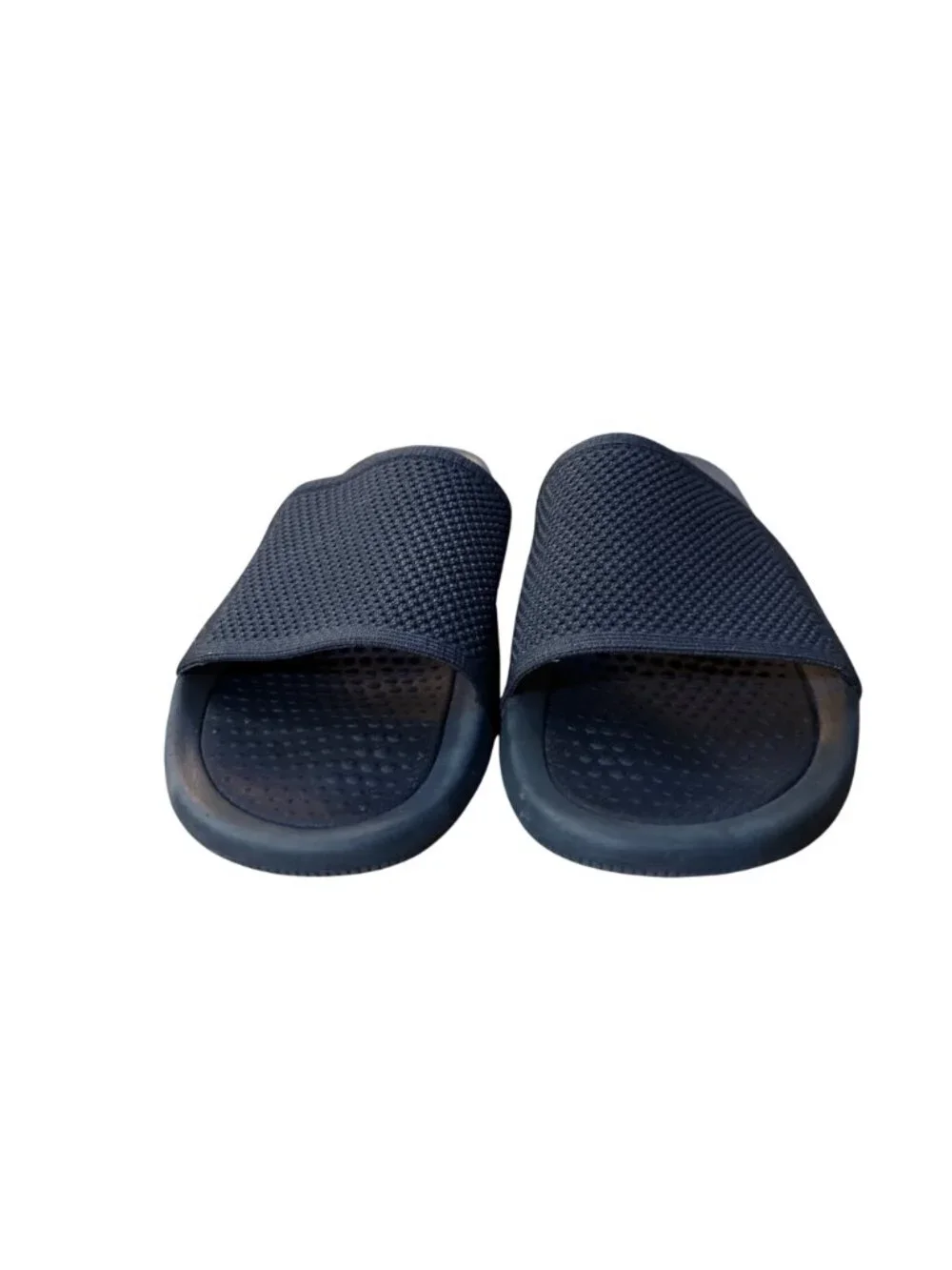 Johnnie-O Mens 10M Navy Athletic Slide Sandals Mesh Strap Used